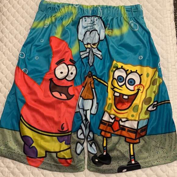 Devin Du cartoon men’s shorts spongebob size s colorful cartoon - Picture 2 of 5